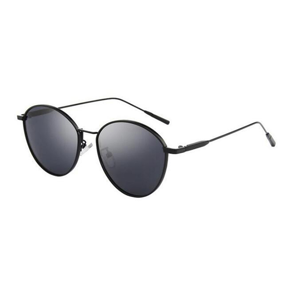 Fashion Design Acetate Frame Round Black Sunglasses