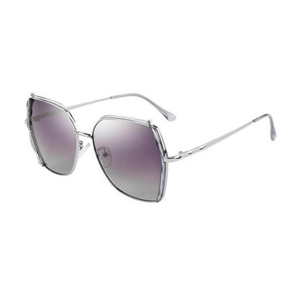 Fashion Black Design Acetate Frame Polarized Sunglasses