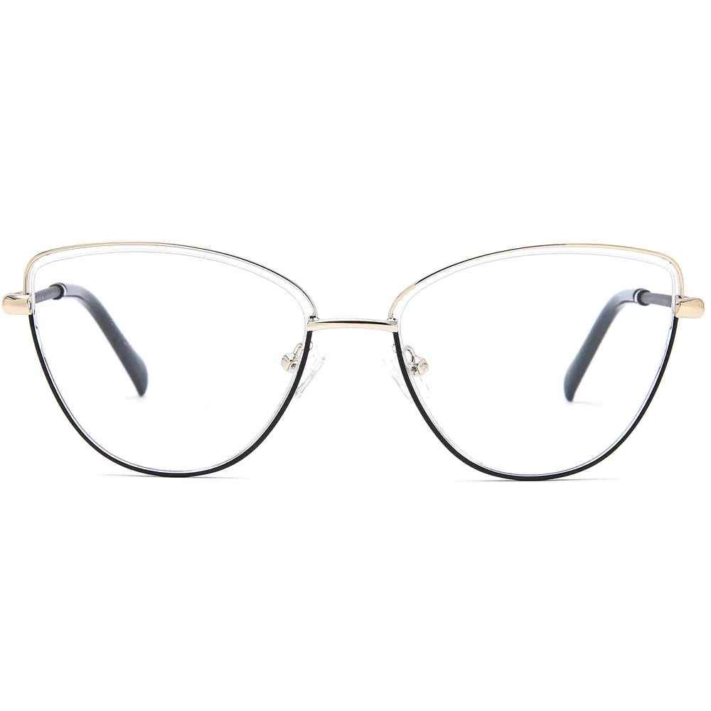 2021 Fashion Metal Frames Eyeglasses Anti Radiation Computer Eye Glasses Optical Frame in Stock