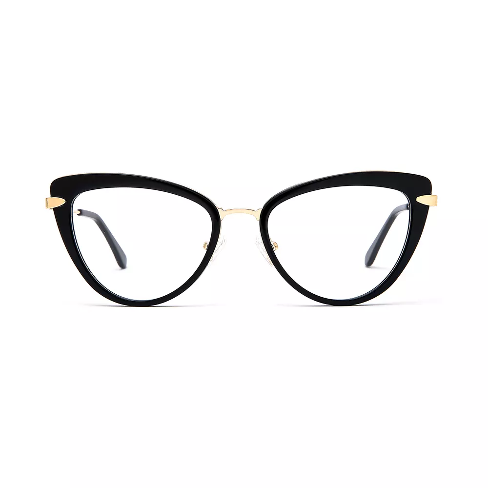 2021 Clear Lens Gold Eyeglasses Frames Metal Optical Frame Gold Retro GlassesHot