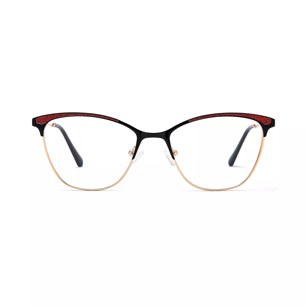 2021 Ladies Metal Cat Eye Optical Glasses Eyeglasses Frames Spectacles Frames