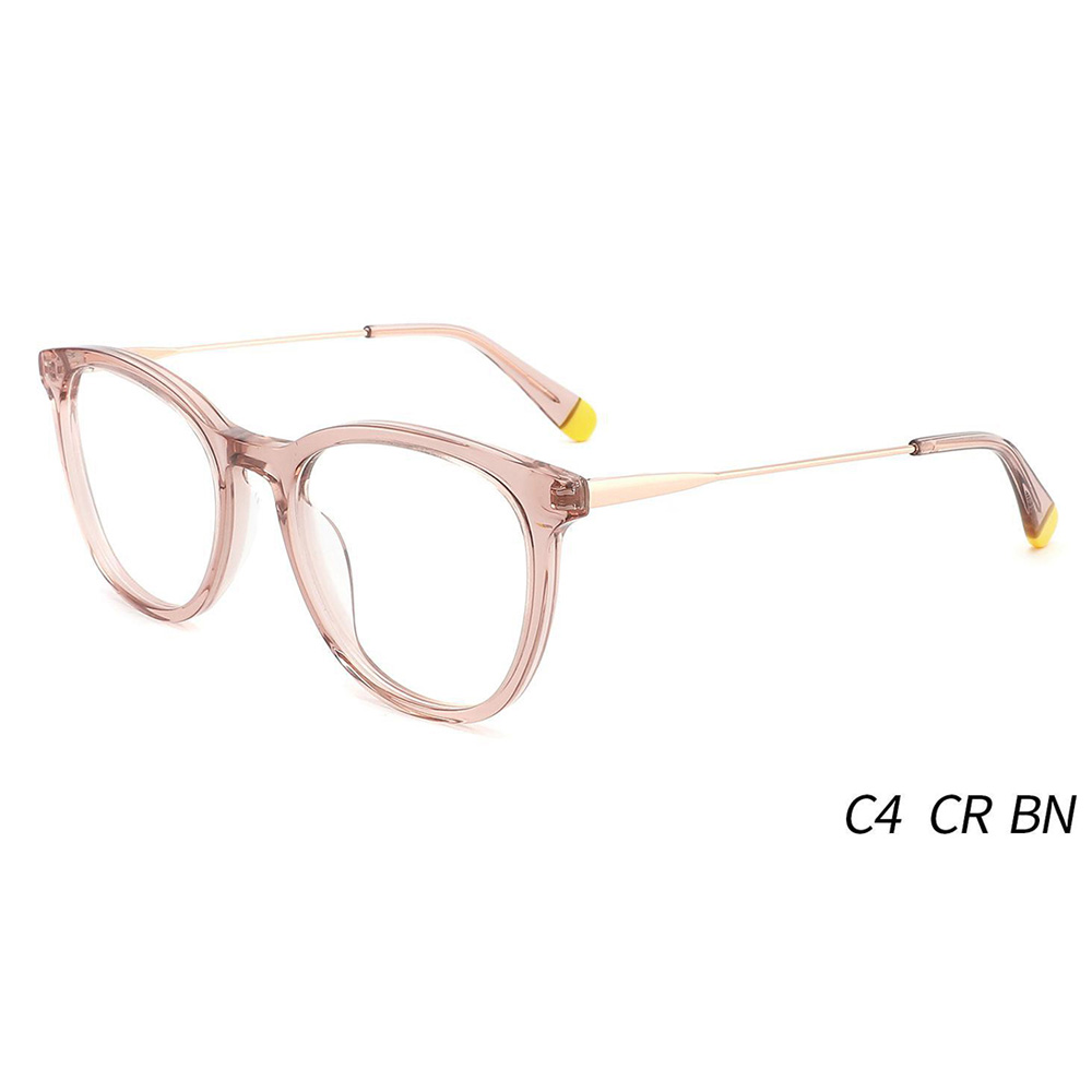 Newest Design Fashion Women Optical Frames Spectacle Metal Acetate