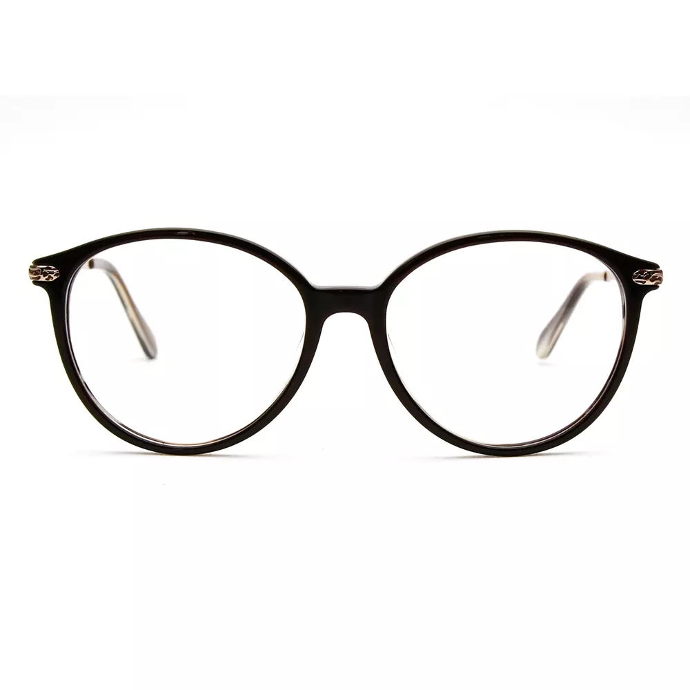 Fashionable High-quality Material Eyeglasses Customizable Acetate Metal Optical Glasses