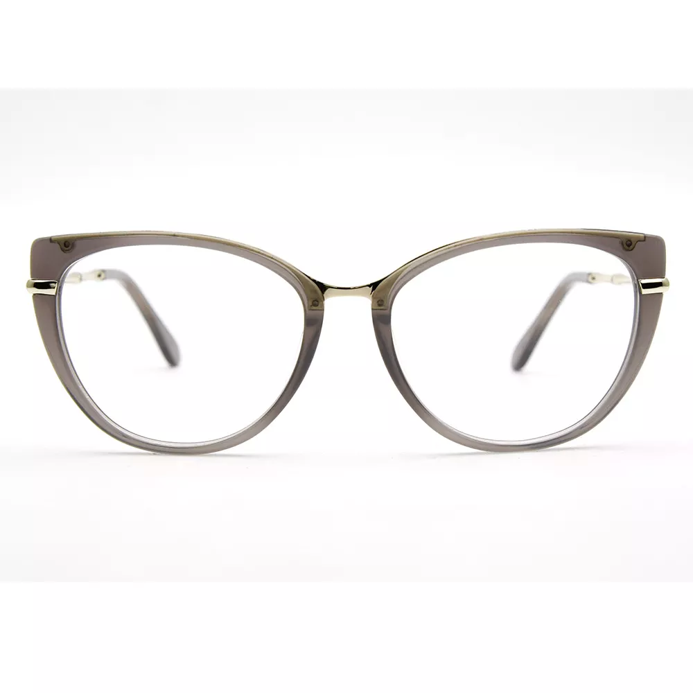 Spring Candy Color Metal Eyeglass Optical Frames Acetate Eyeglasses Frames