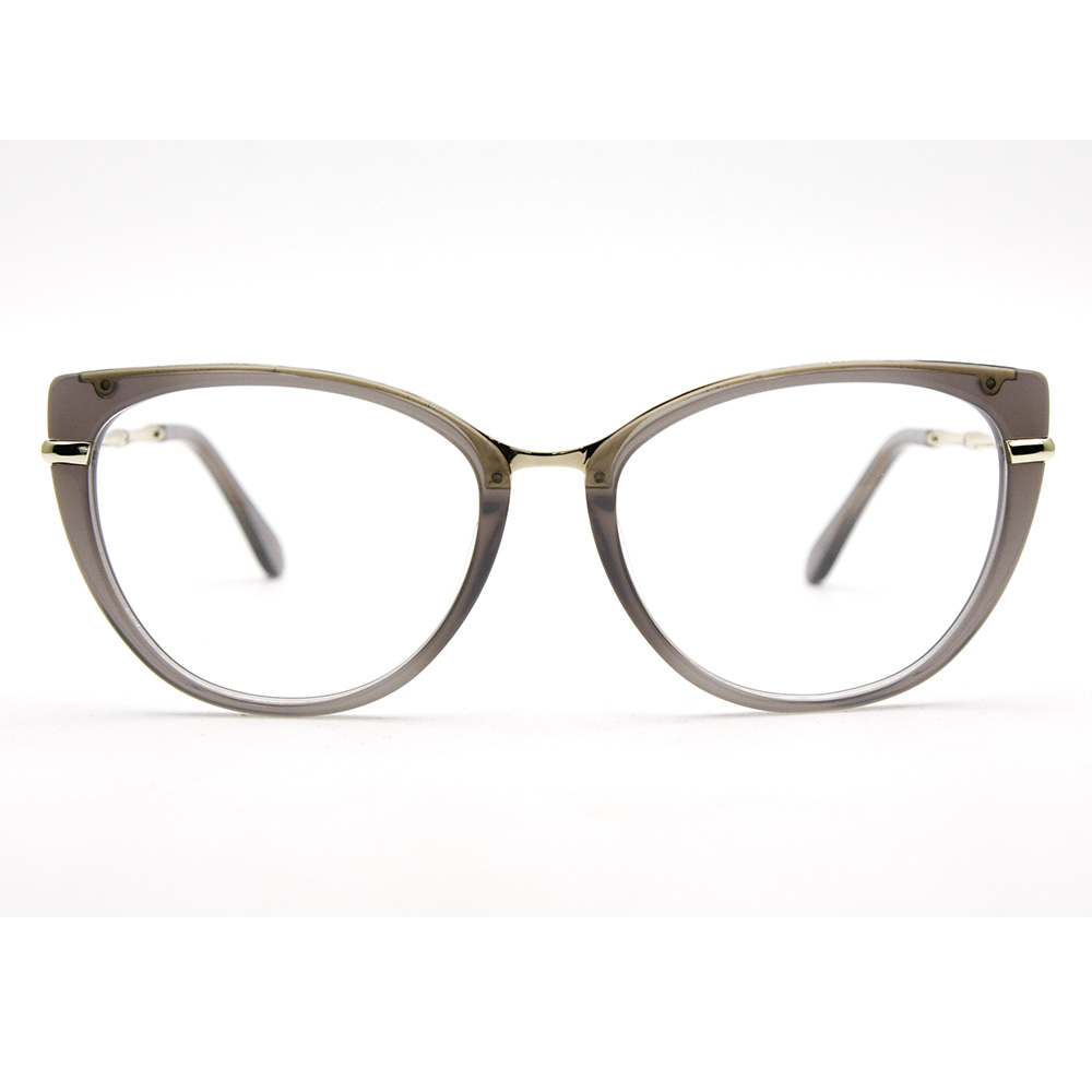 Spring Candy Color Metal Eyeglass Optical Frames Acetate Eyeglasses Frames