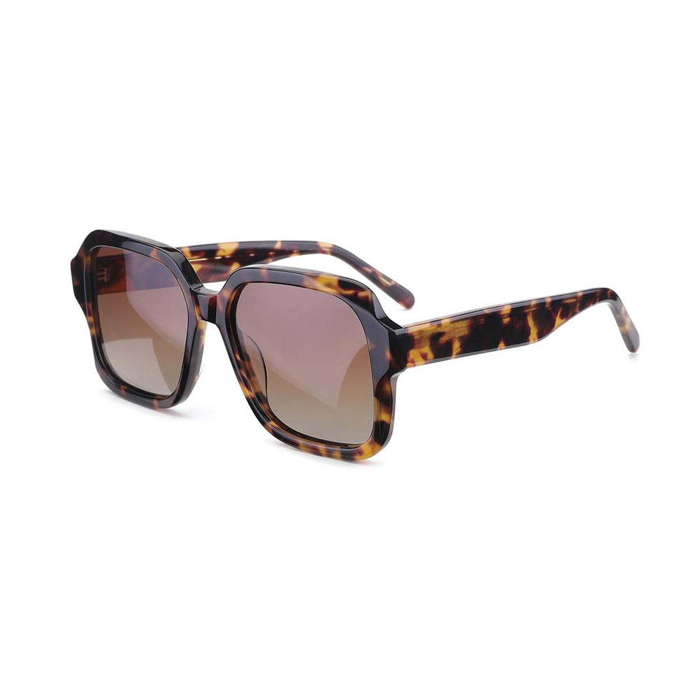 GD Fashion Modern Style Men Women Big Square  Acetate Sunglass Tac Lens Popular Sunglasses