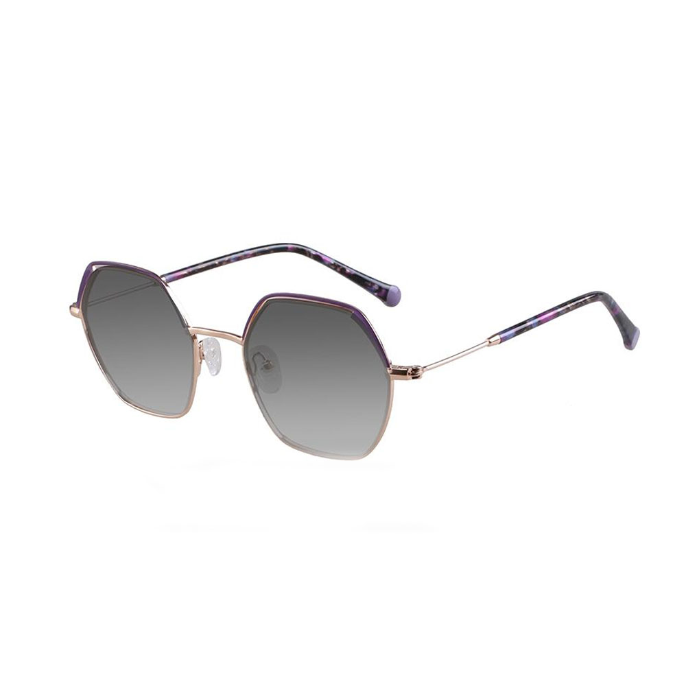 Gd Retro Fashion Sunglasses Double Color Metal Sunglasses Women Metal Sun Glasses UV400 Anti-UV