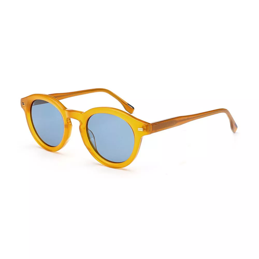 Gd Factory Hot Sale Sunglasses Small Round Fashion Sunglasses Men Women Acetate Sunglass Tac Lens Popular Sun Glasses