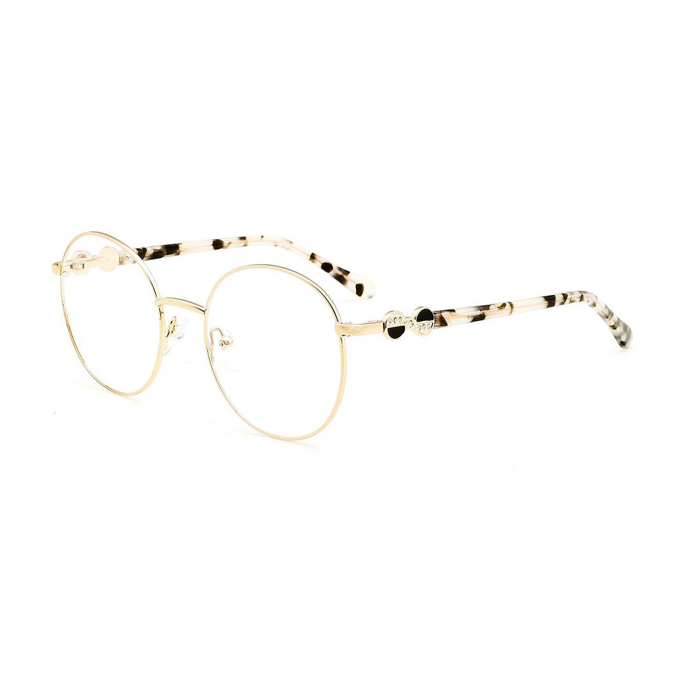 Gd  Women Metal Retro Beautiful Diamond Metal Optical Frame Eyeglasses Glasses Frames Unisex