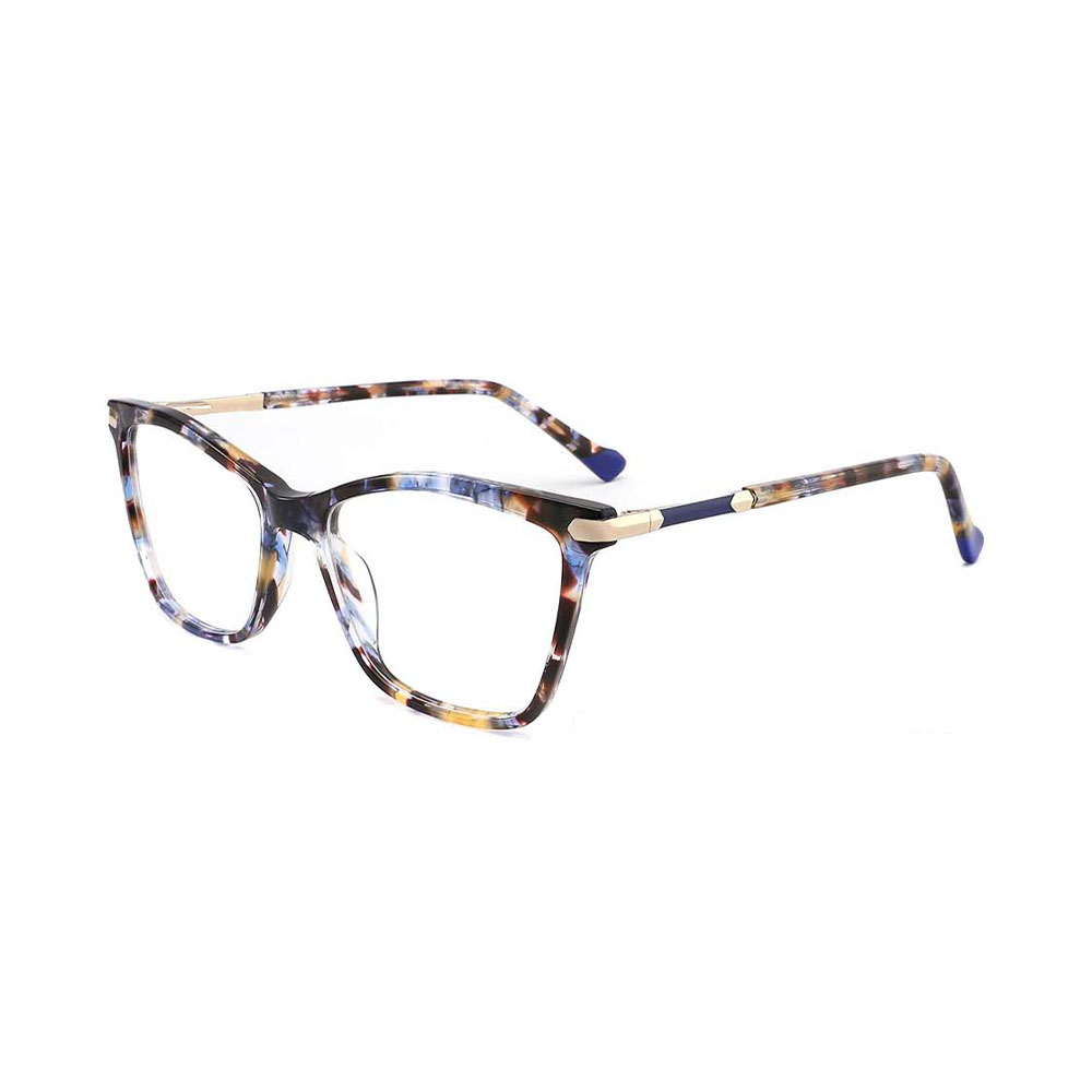 Gd Newest Colorful Design Women Lamination Acetate Optical Frames Spectacle Acetate Eyewear Eyeglasses In Stock