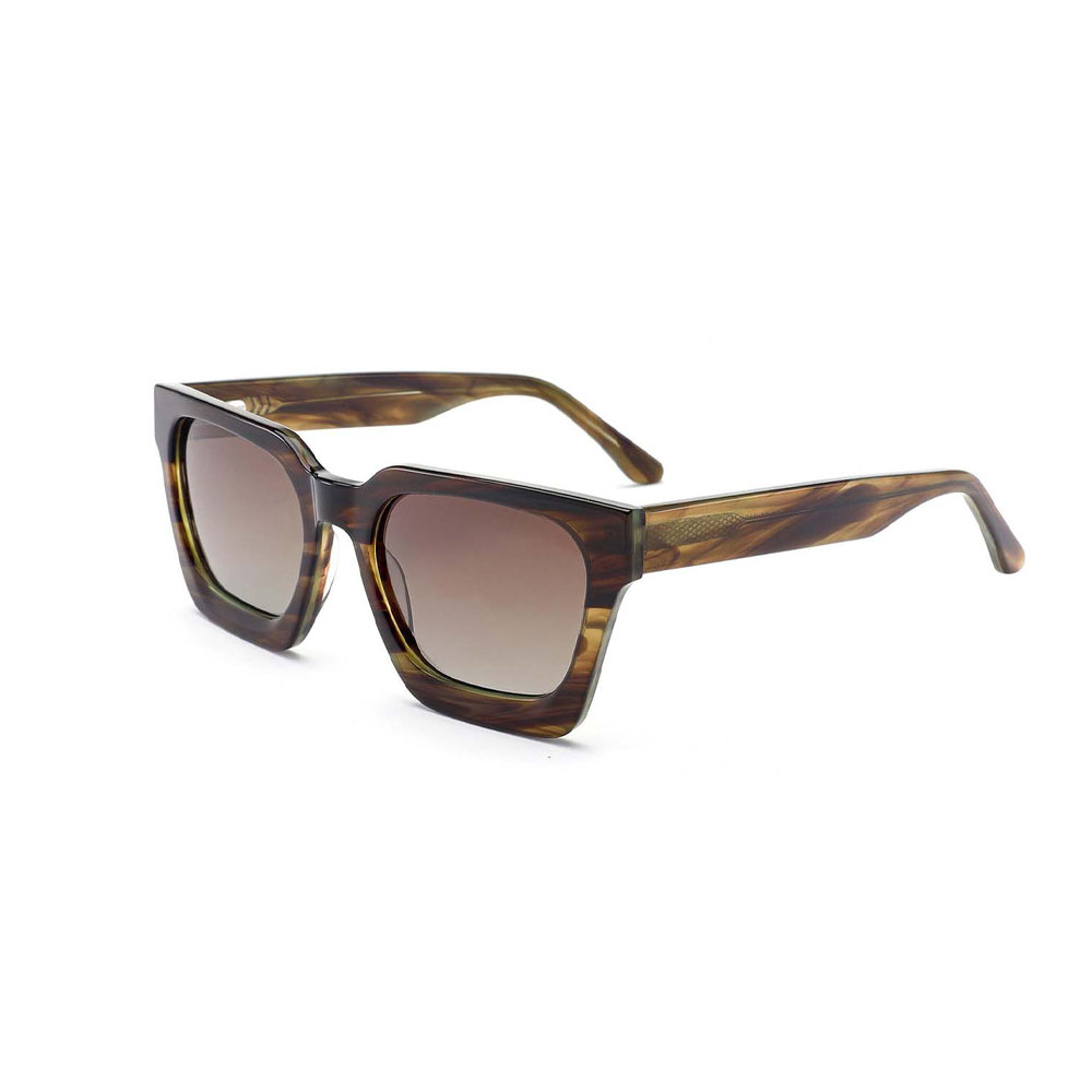 Gd China Factory  Customrized Logo Square Polarized Acetate Sunglasses Fashion Design in Stock Fashion Sun Glasses