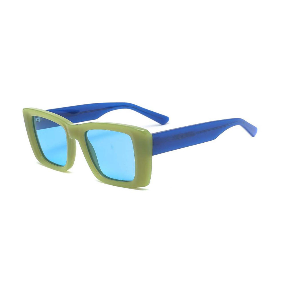 Gd Ultralight Colorful  Sunglasses Tr Acetate Temple  Sunglasses Square Unisex Sunglasses UV400 Square Sun Glasses