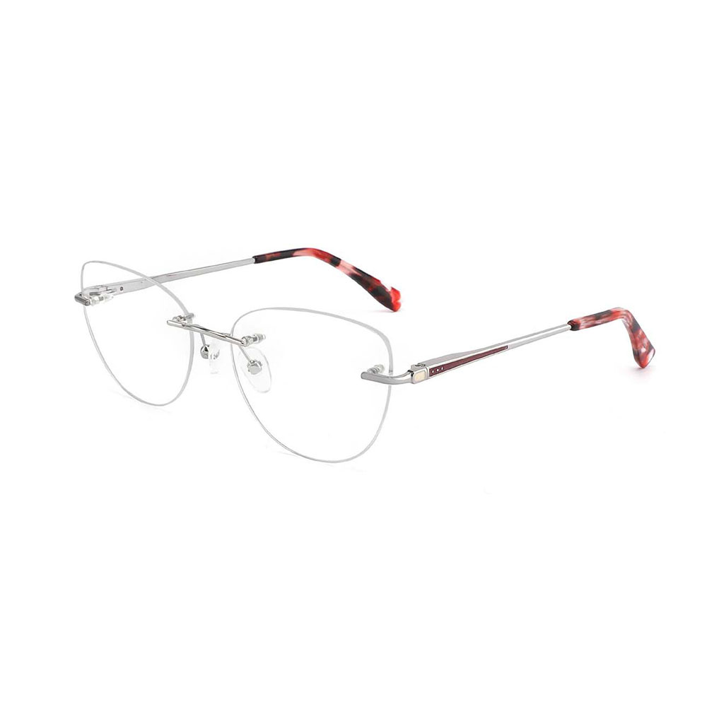 Gd Popular High End Women  Rimless Optical Eyeglasses Spectacle Optical Eyeglasses Frames for Women