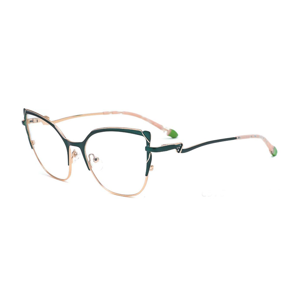 Gd 2023 New Arrive Retro Double Color Metal Optical Frames Eyewear women  Eyeglasses Glasses Frames