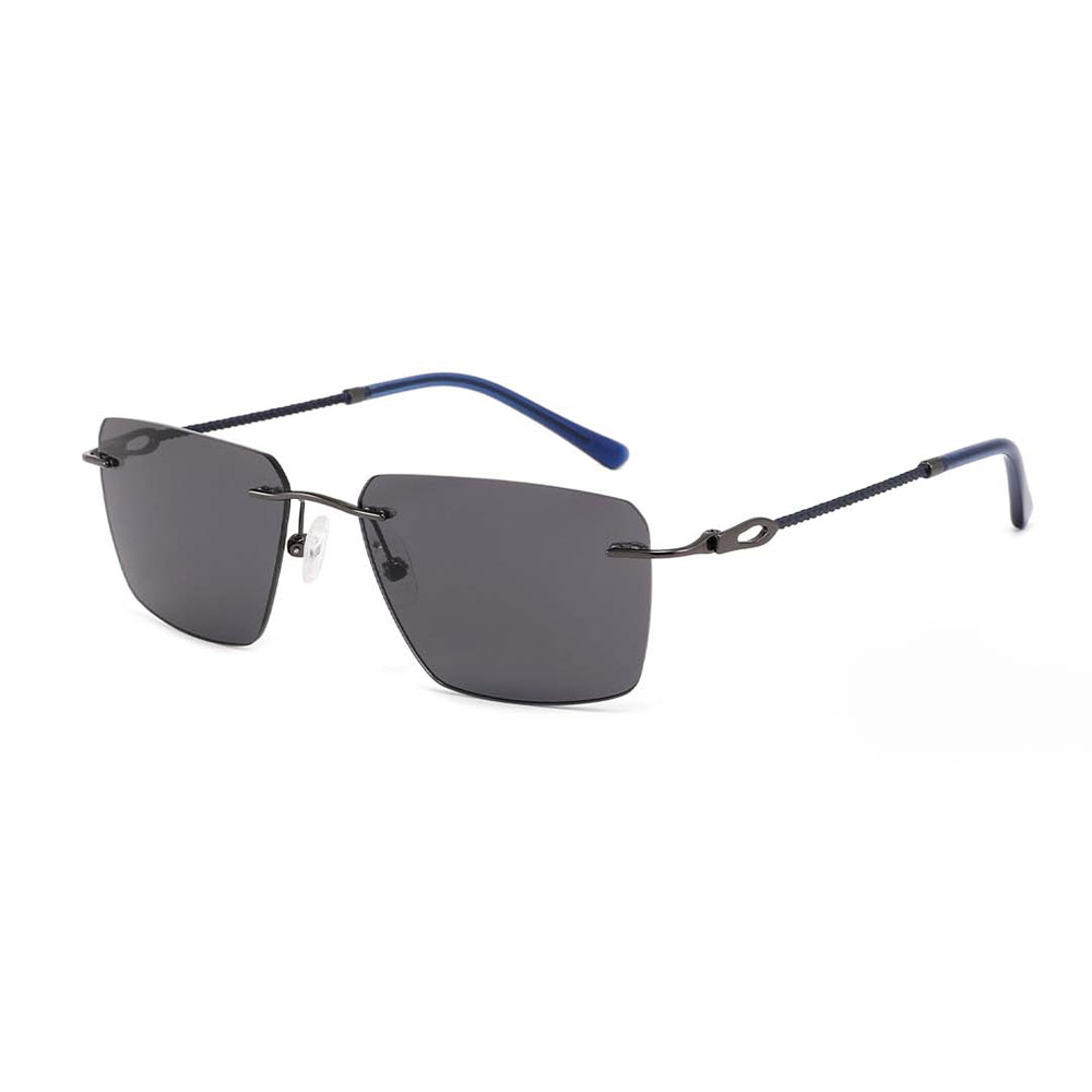 Gd Polarized  New Fashion Rimless Metal Clip On Sunglasses Custom Logo Unisex Metal Sunglasses in Stock