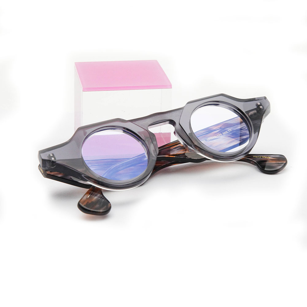 Gd High End Vintage Beautiful Round Acetate Optical Frames Women Acetate Eyeglasses Frames