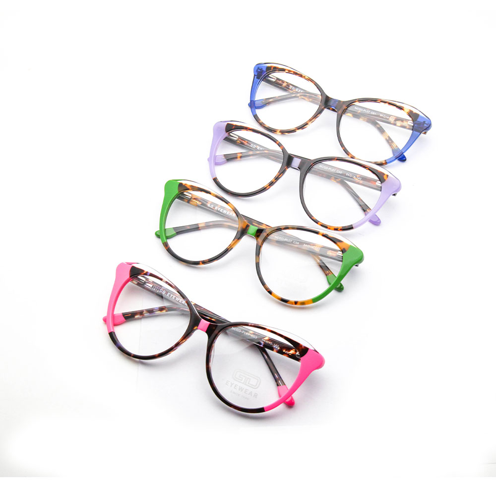 Gd Stylish Colorful Hot Sale  Acetate Optical Frames Women Acetate Eyeglasses Frames