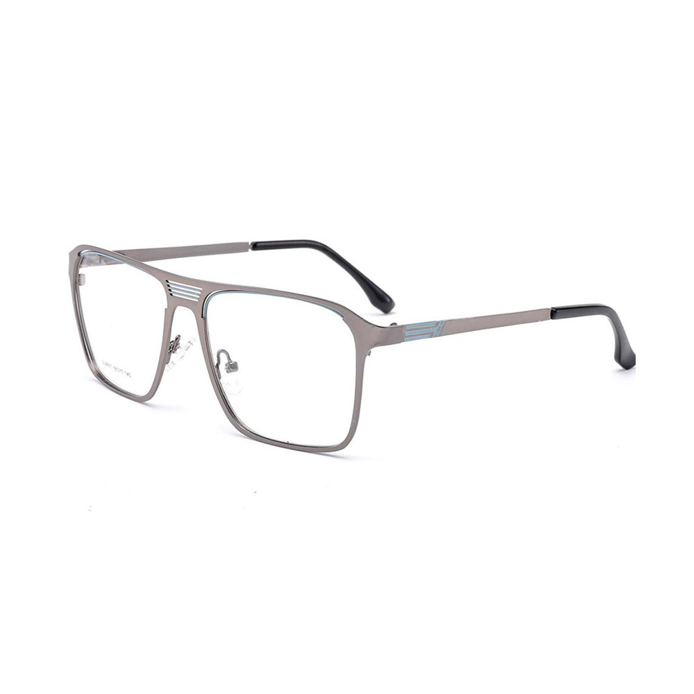Gd Classic Men High Quality Men Metal Double Bridge Optical Frames Double Color Glasses for Women Ready to Stock