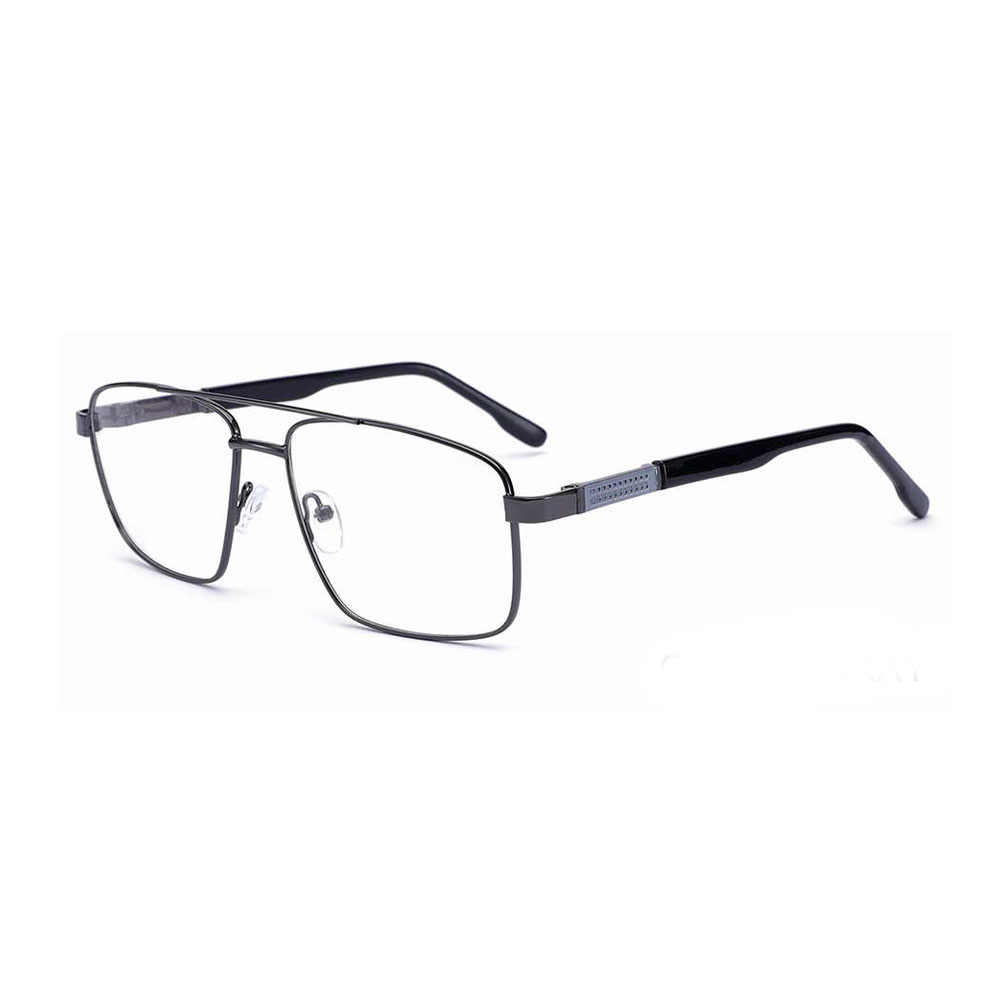 Gd Business Style High End Metal  Eyewear Retro Men Rectangle Rimless Eyeglasses Frames Glasses Frames