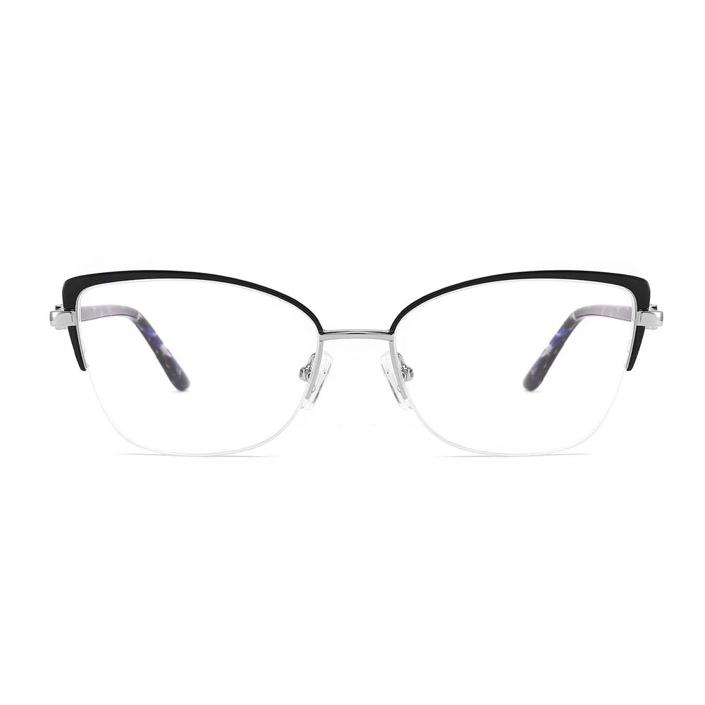 Gd Hot Selling Retro  Women Fashion Metal Optical Frames Glasses Wholesale Eyewear