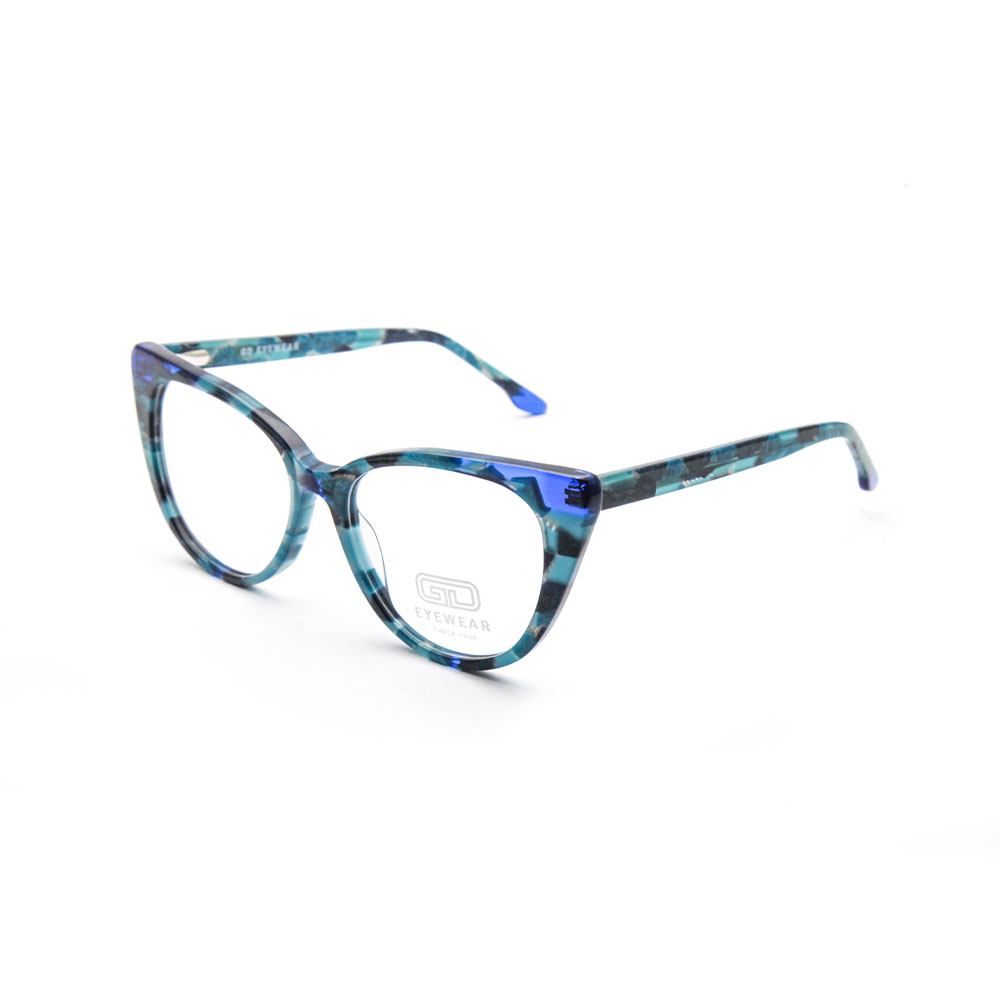 Gd Handmade Vintage Lamination  Acetate Optical Frames Women Eyeglasses Acetate Eyeglasses Frames Clear Lenses Eyewear