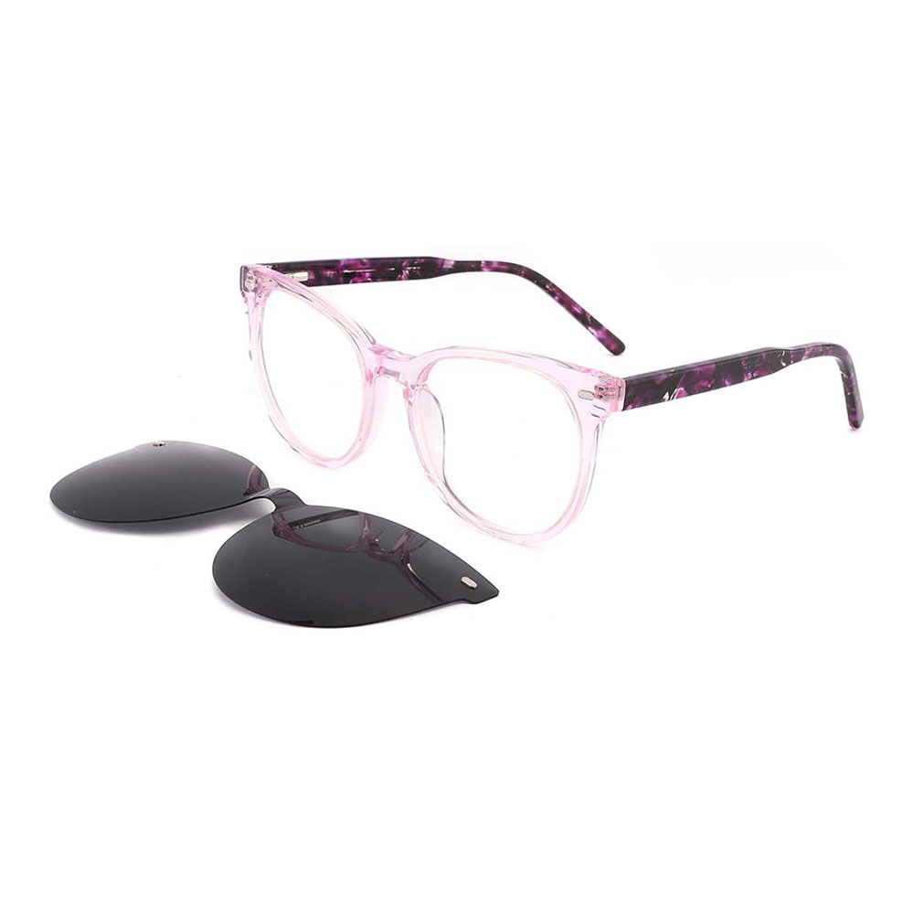GD Polarized UV400 Women Clip on Glasses Sun Frame Polarized Acetate Clip on Sunglasses Gafas de sol gafas