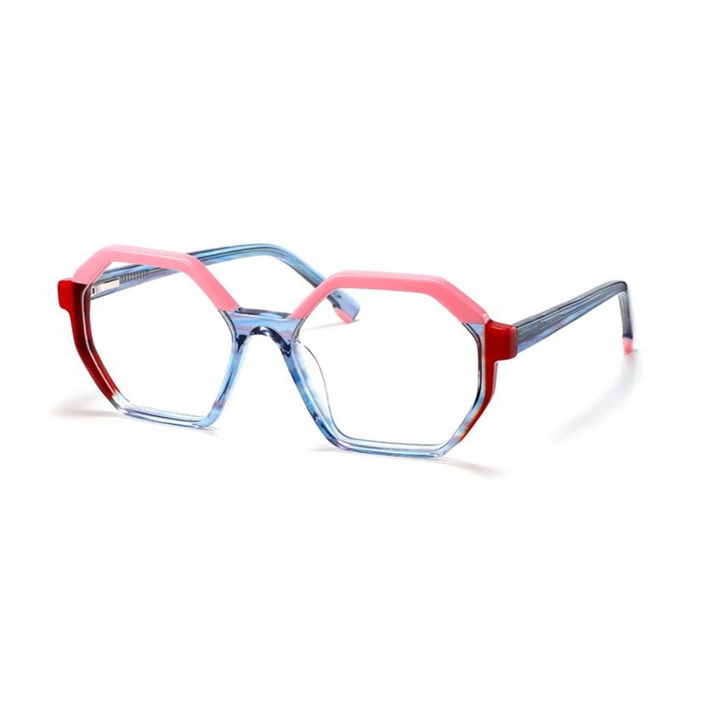 Gd Vintage Candy Color Lamination Acetate frames glasses In Stock Optical Frames Women Acetate Eyeglasses Frames