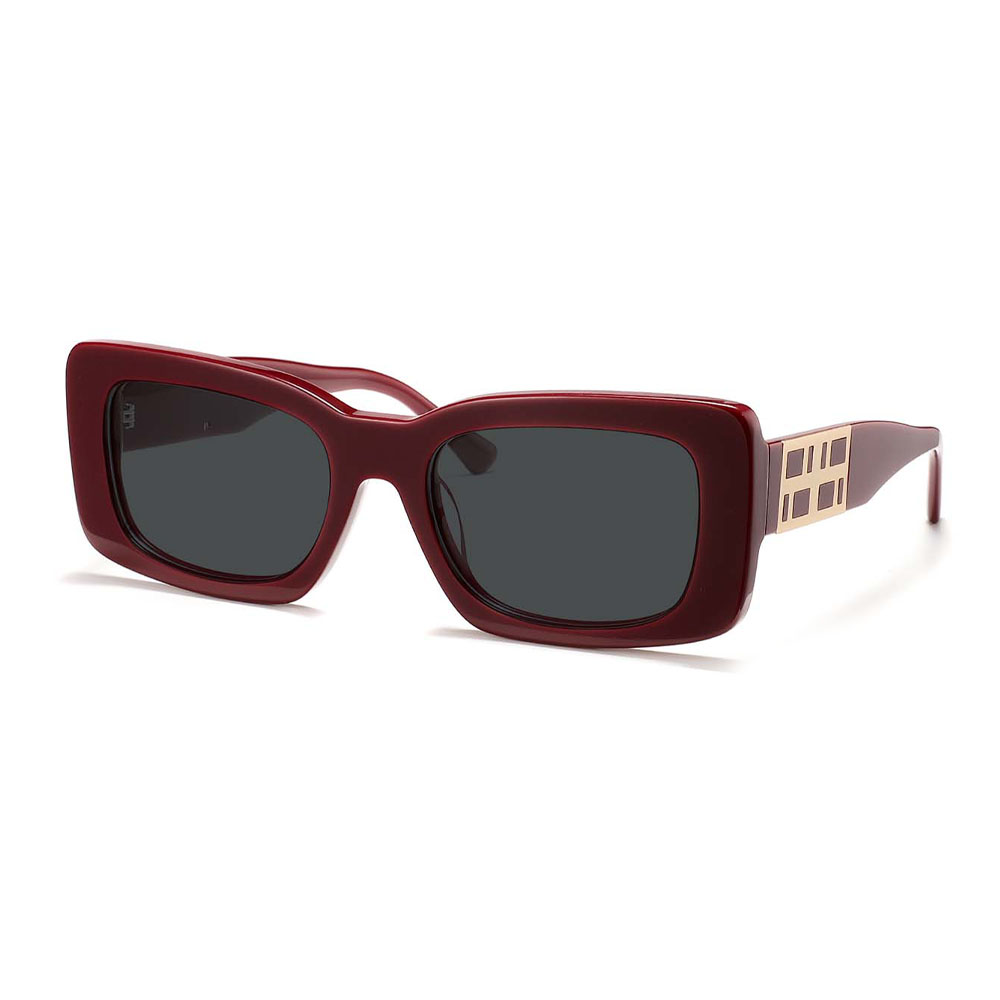 GD Popular Trendy Custom Logo Wholesale Rectangle Acetate Unisex Sunglasses