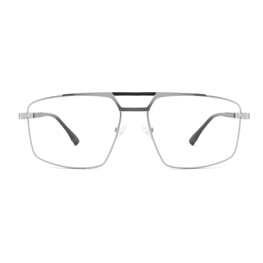 Gd Classic Hot Sale Double Bridge Men Metal Optical Frames Stylish Glasses for men