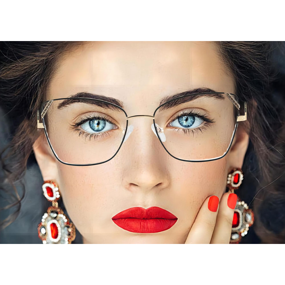 GD New Design Fashion Premium Women Retro Metal Eyewear Eyeglass Optical Glasses Frame