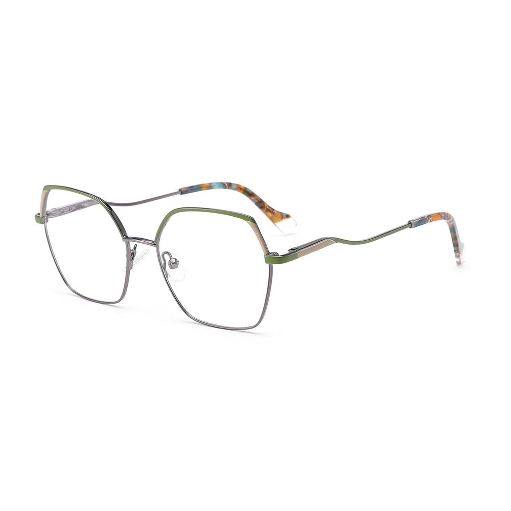 GD luxury Metal Women Eyewear Frame Metal Eyeglasses Frames Acetate+Metal Optical Frames Wholesale