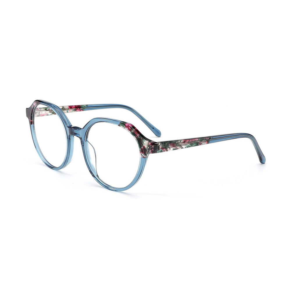 Gd Popular Model Custom Logo Lamination Acetate Eyeglasses Women Optical Frames Glasses Colorful Eyewear Frames