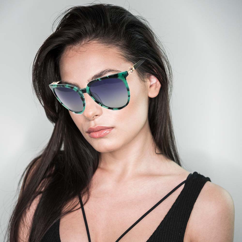 Gd Luxury Fashion Acetate Sunglasses UV400 Anti-UV Mirror Eyeglasses Unisex Acetate Sun Glasses
