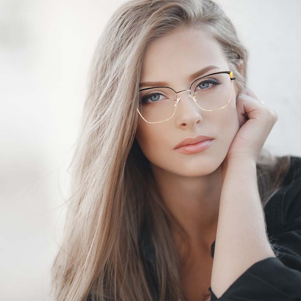 Gd Retro Cat eye Women glasses frames Metal Optical Frames Eyewear Women Eyeglasses Glasses Frames
