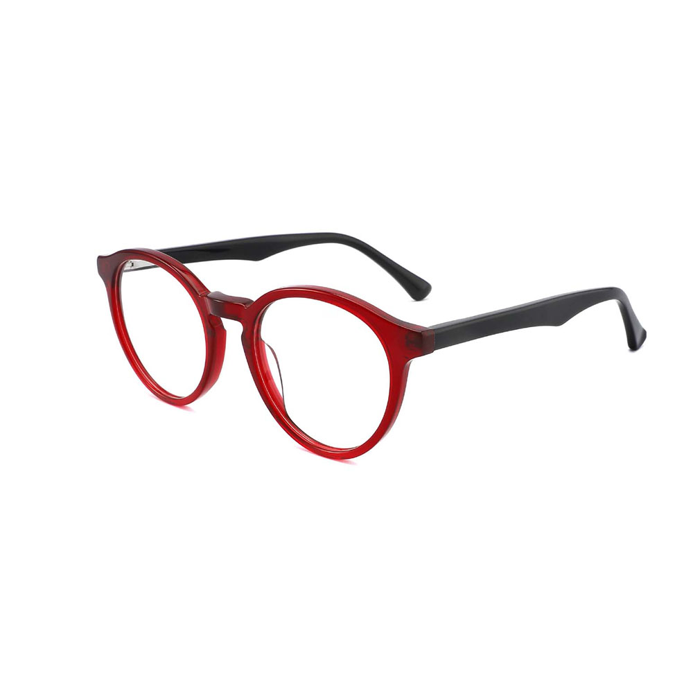 Gd Brand Design Stylish Colorful Hot Sale Round Unisex Acetate Optical Frames Women Acetate Eyeglasses Frames