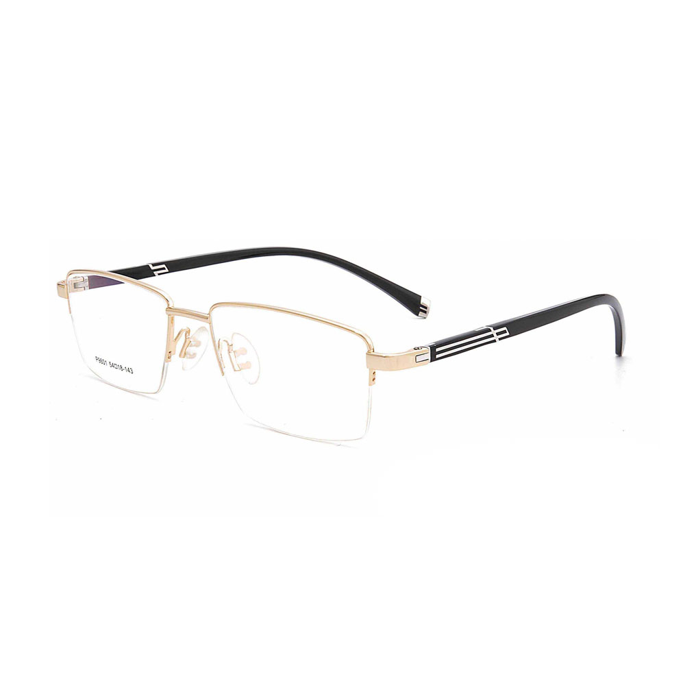Gd Porshee Copy Design in Stock Eyeglasses Frames Double Bridge Men Metal Optical Frames Stylish Glasses for Men Lens Frames Eyewear Frames