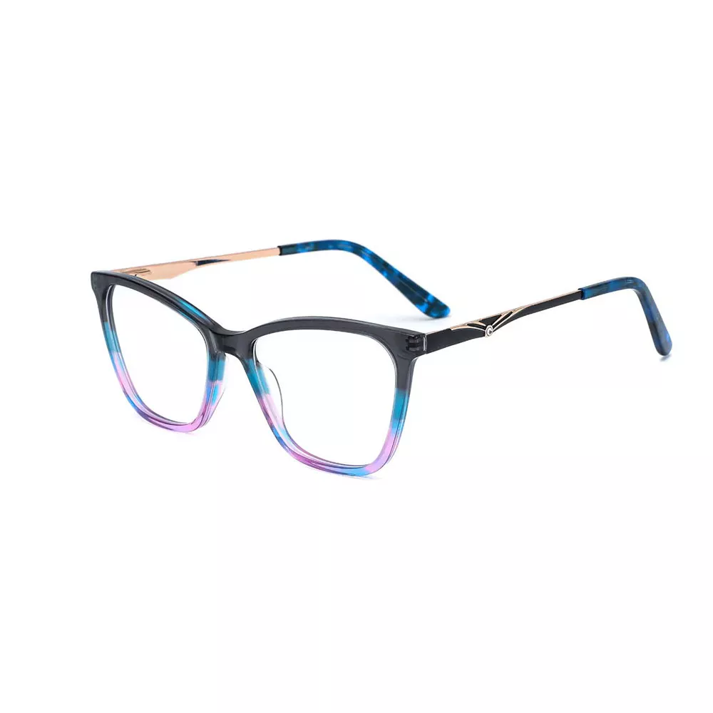 Gd Best Selling Mix Color Unisex Acetate Metal Temples Eyeglasses Frames Transparent with Clear Lenses Eyewear glasses optical frame Cheap eyeglass frames