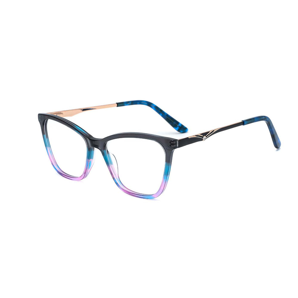 Gd Best Selling Mix Color Unisex Acetate Metal Temples Eyeglasses Frames Transparent with Clear Lenses Eyewear glasses optical frame Cheap eyeglass frames