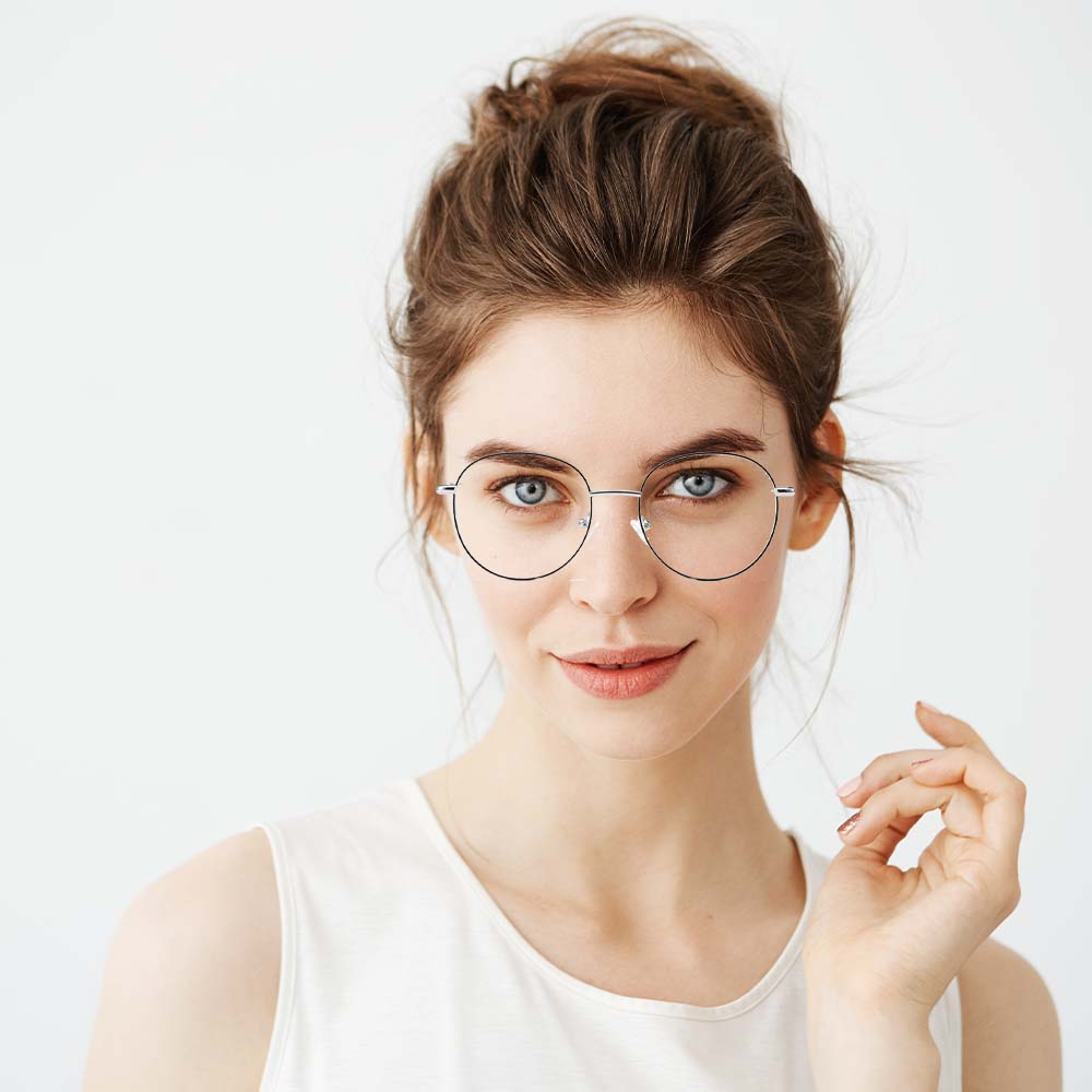 GD High Quality Newest Trendy Metal Optical Glasses Frame Women Designer Eyeglasses Frame hinge frame stainless optical frames