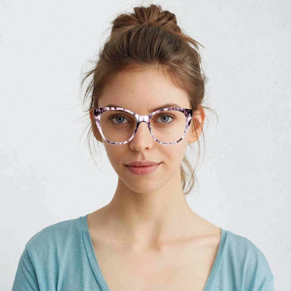 GD Customer Logo Beautiful Acetate  Eyewear Frames Demi Eyewear Retro Optical Frames Eyeglass Frames hinge frame