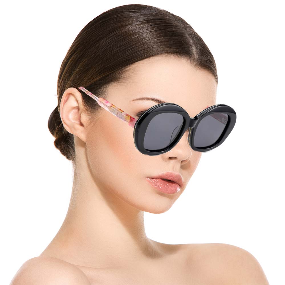 Gd Popular Design High End UV400 Women Lamination Acetate Round Sunglasses Fashion Shade Designer Women Sunglasses Unisex Eyewear Gafas De Sol