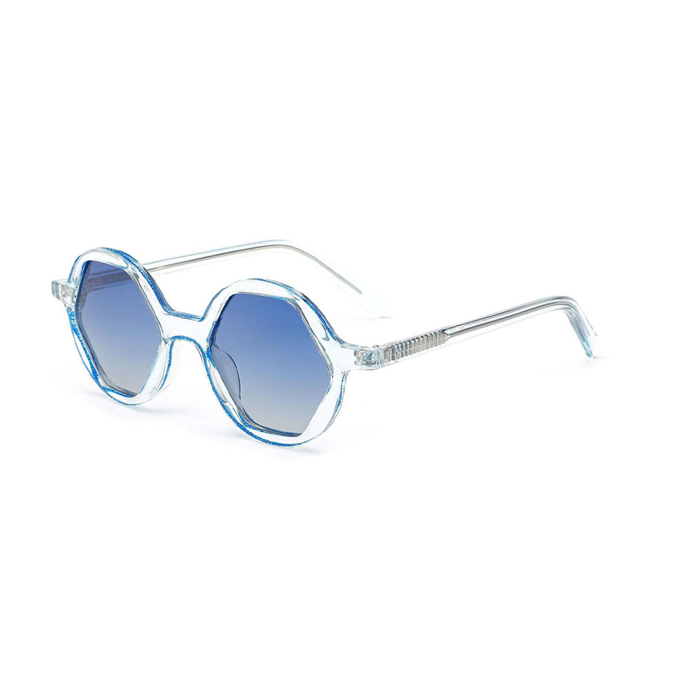GD Vintage Polygonal Design Round Frame Sunglasses Acetate OEM ODM China Wholesale Designer Luxury Fashion Sunglasses gafas de sol