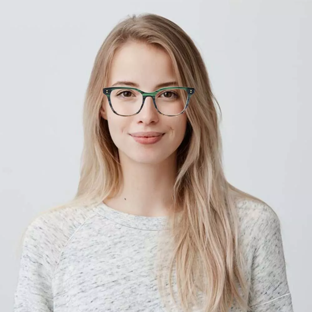 GD Popular Style Lamination Acetate Colorful Eyewear Spectacle Round Acetate Demi Eyewear Retro Vintage Optical Frames Hinge Frame