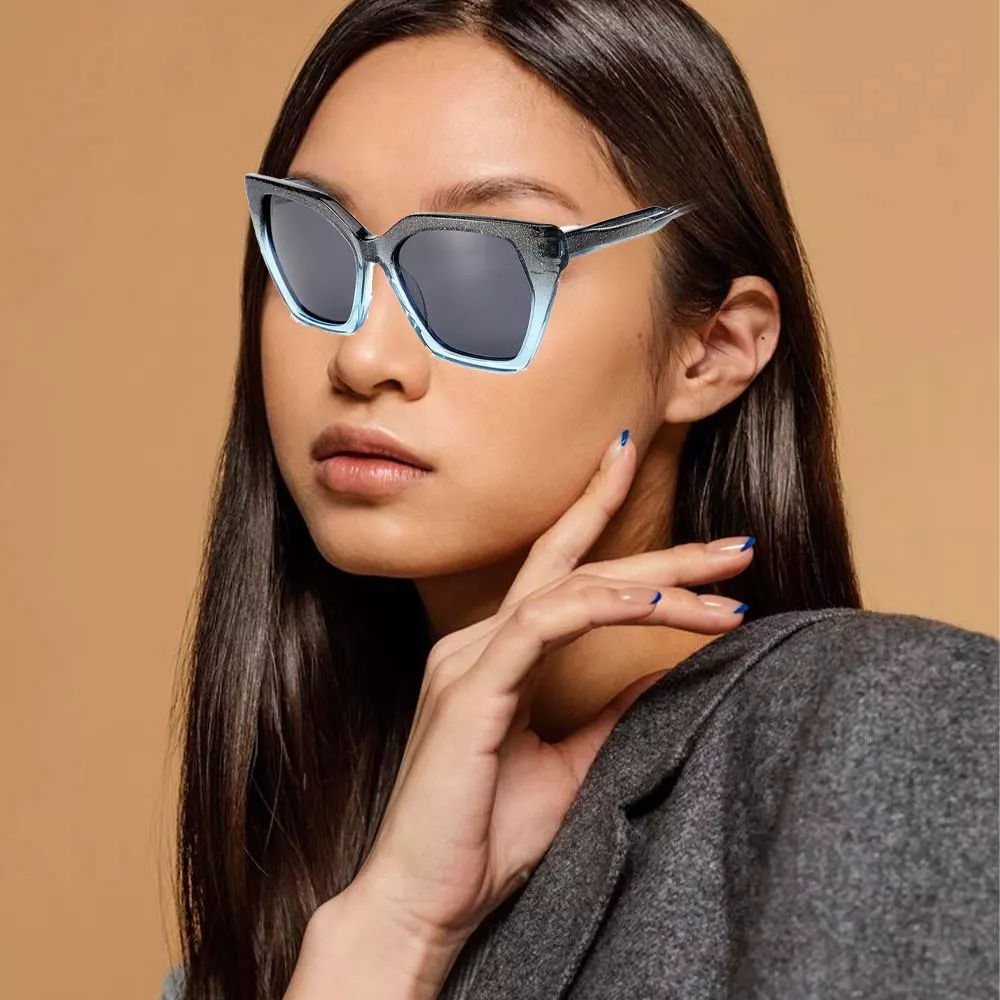 GD Oversize High End UV400 Acetate Sunglasses Fashion Shade Designer Sunglasses Unisex Eyewear Designer Sunglass