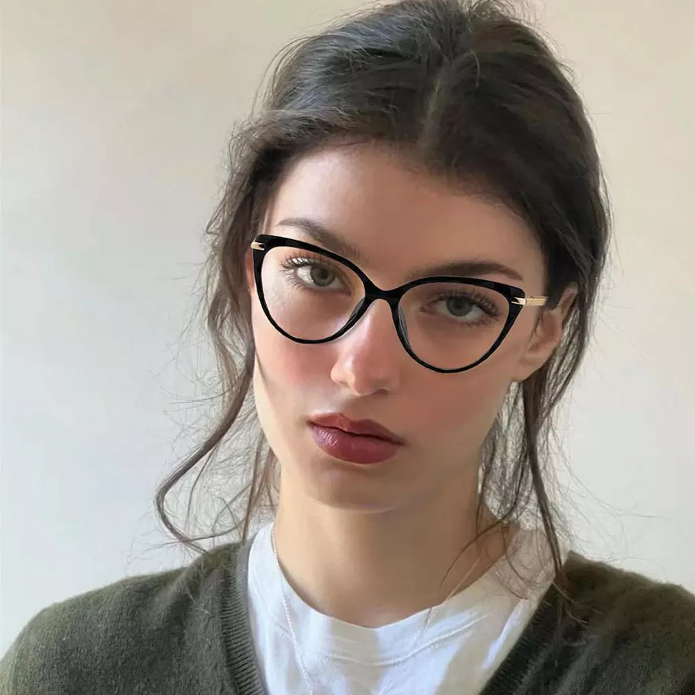 Gd Beautiful Cat Eye Women Colorful Tr90 Glasses Frame Spectacle Optical Frames for Women Hinge Frames Eyewear