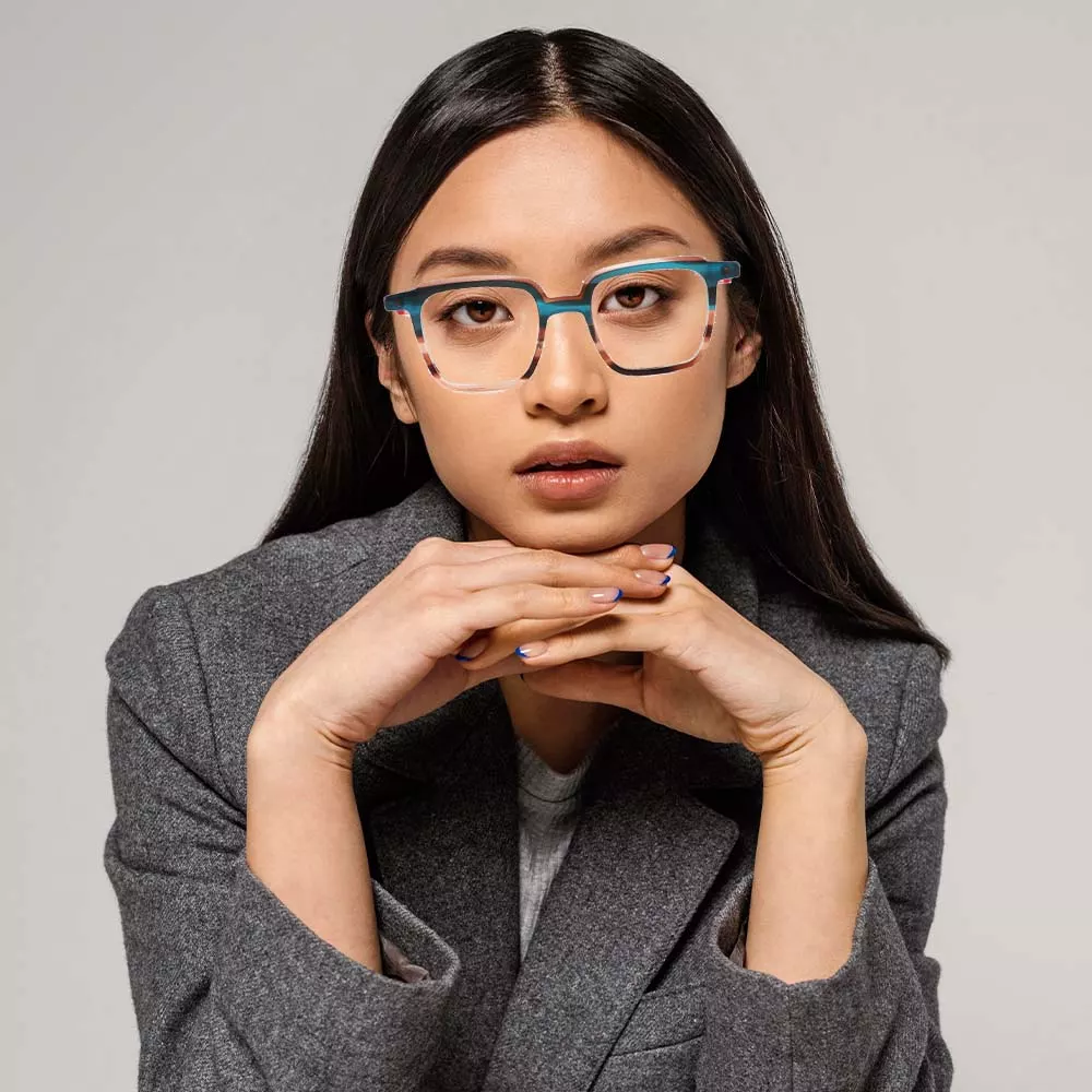 Gd Modern Lamination Acetate Eyewear Designer Optical Spectacle Fashion Italian Design Glasses Optical Transparent Acetate Glasses for Ladies