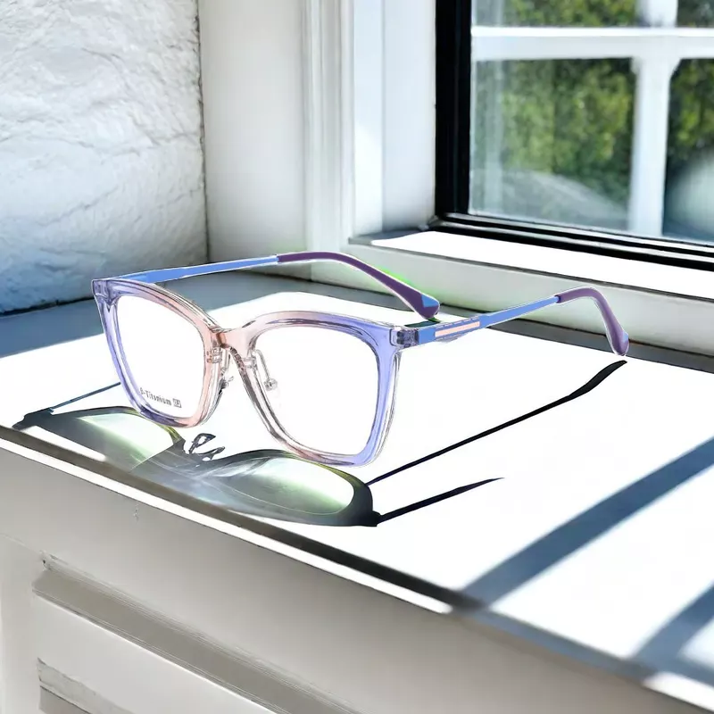 Gd 2024 China Manufacturer New Design Women Tr90 Optical Frames Women Tr Eyeglasses in Stock Eyeglasses