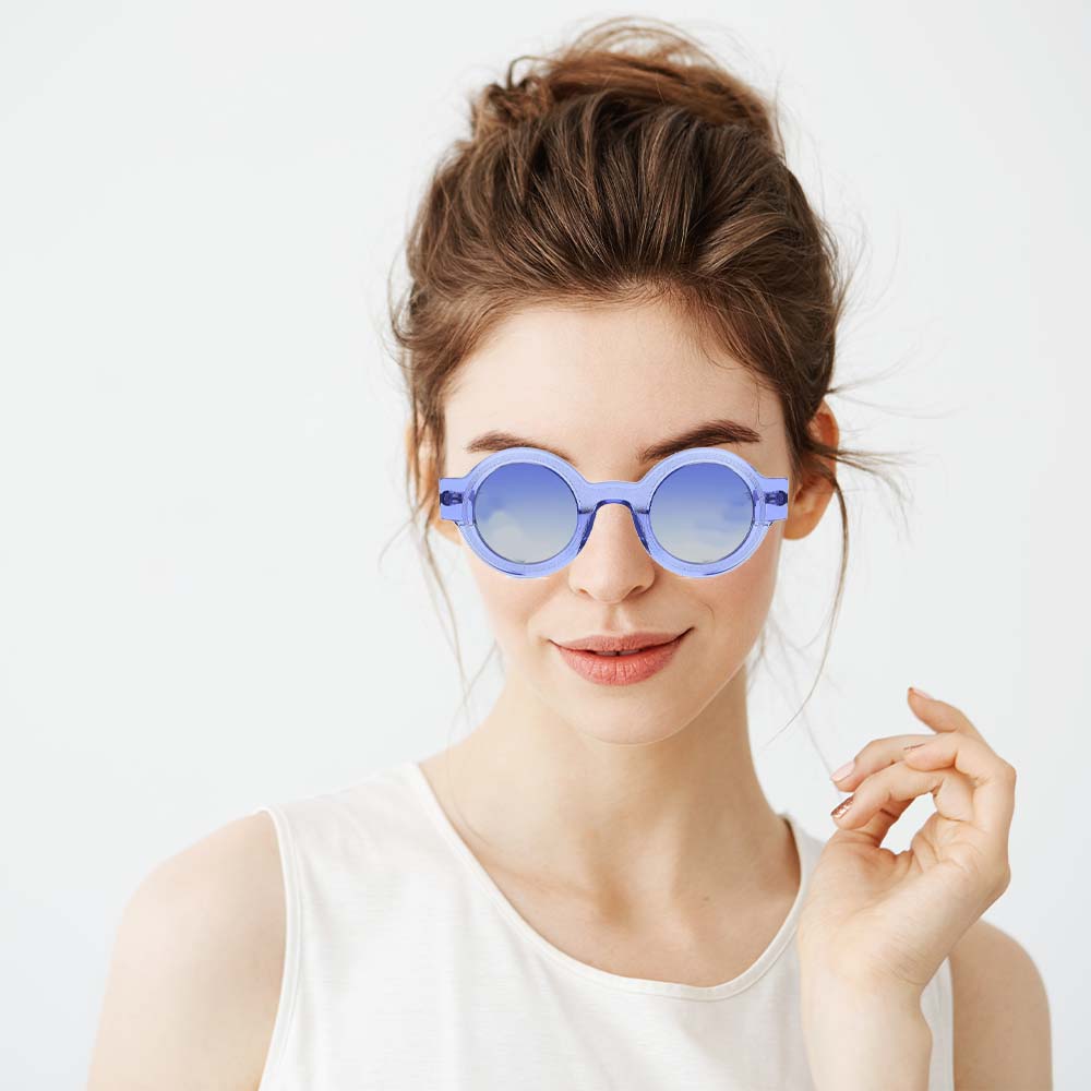 Gd Brand Round Premium sunglasses Acetate Hot Shape Fashion Trendy Acetate Women  Men Acetate Sunglasses Gafas Frame