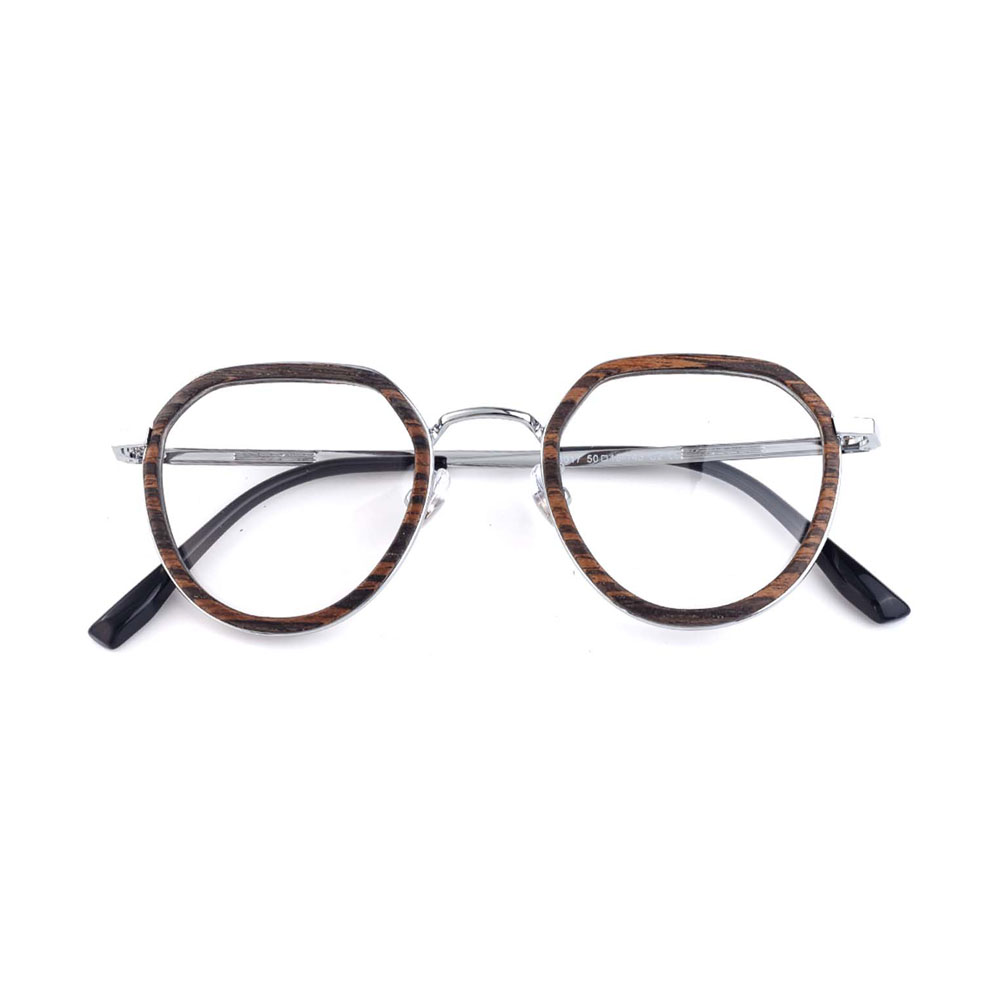 GD High End Wooden+ Metal Glasses Sandalwood Frame Designer Environmental friendly Unisex Fashion Wooden Optical Eyeglasses Frames