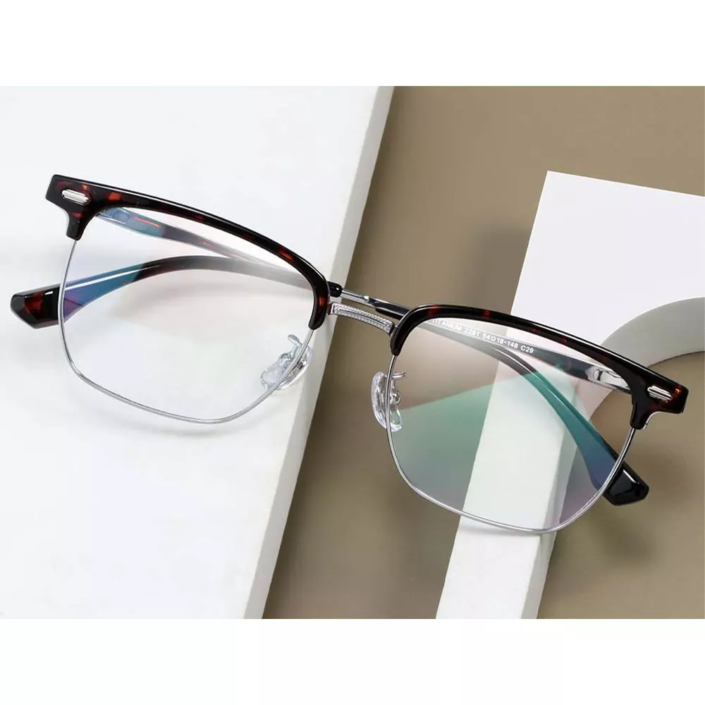GD Light Weight Men Titanium Optical Frames Customization Factory Wholesale Retro Square Unisex Optical Frames